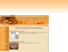 Tablet Screenshot of domacipekarny.dama.cz