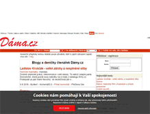 Tablet Screenshot of moje.dama.cz